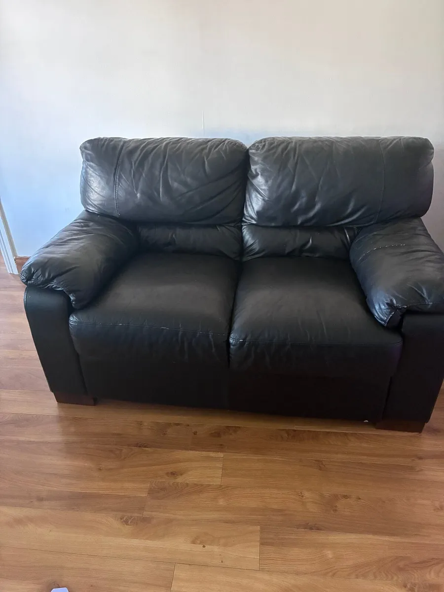2 Seater Black Sofa - Free to Go - Image 1