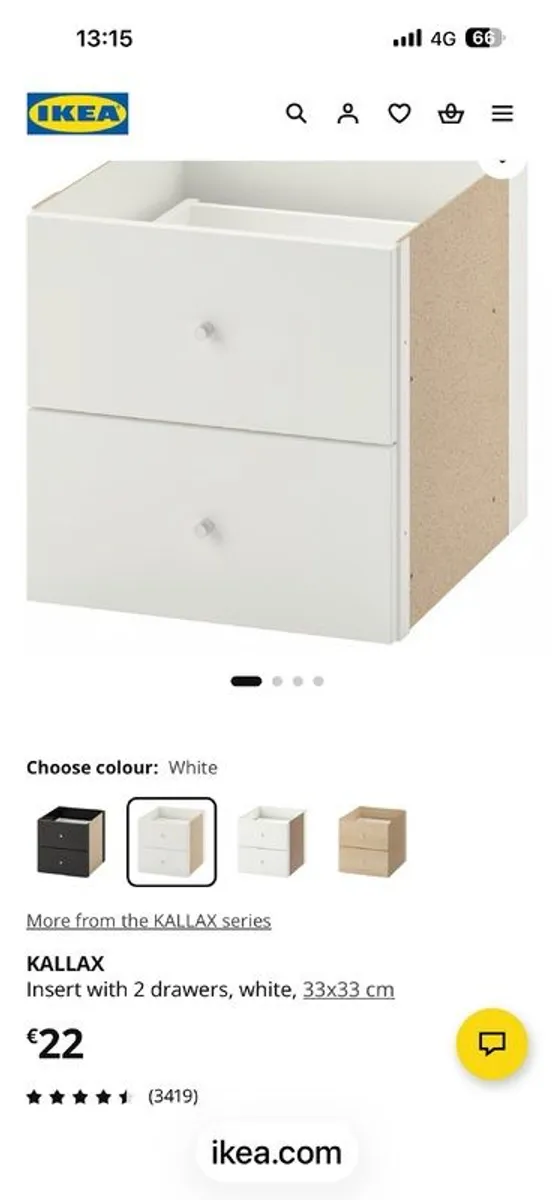 Ikea Kallax Unit With Drawers - Image 3