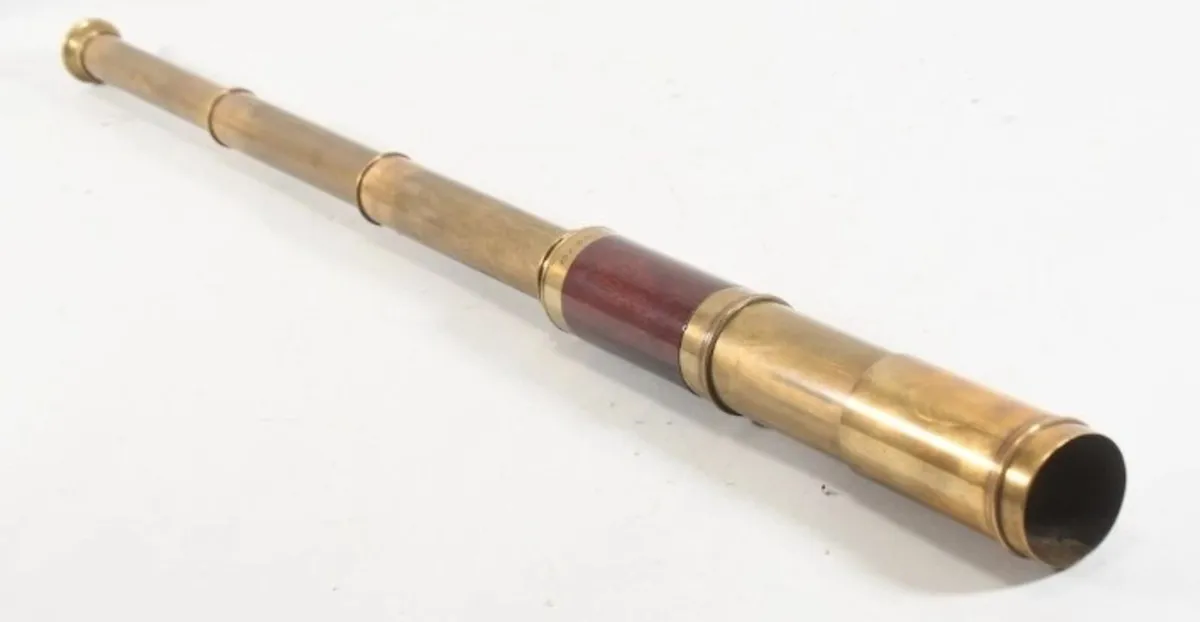 19th century brass telescope 55cm - Image 1