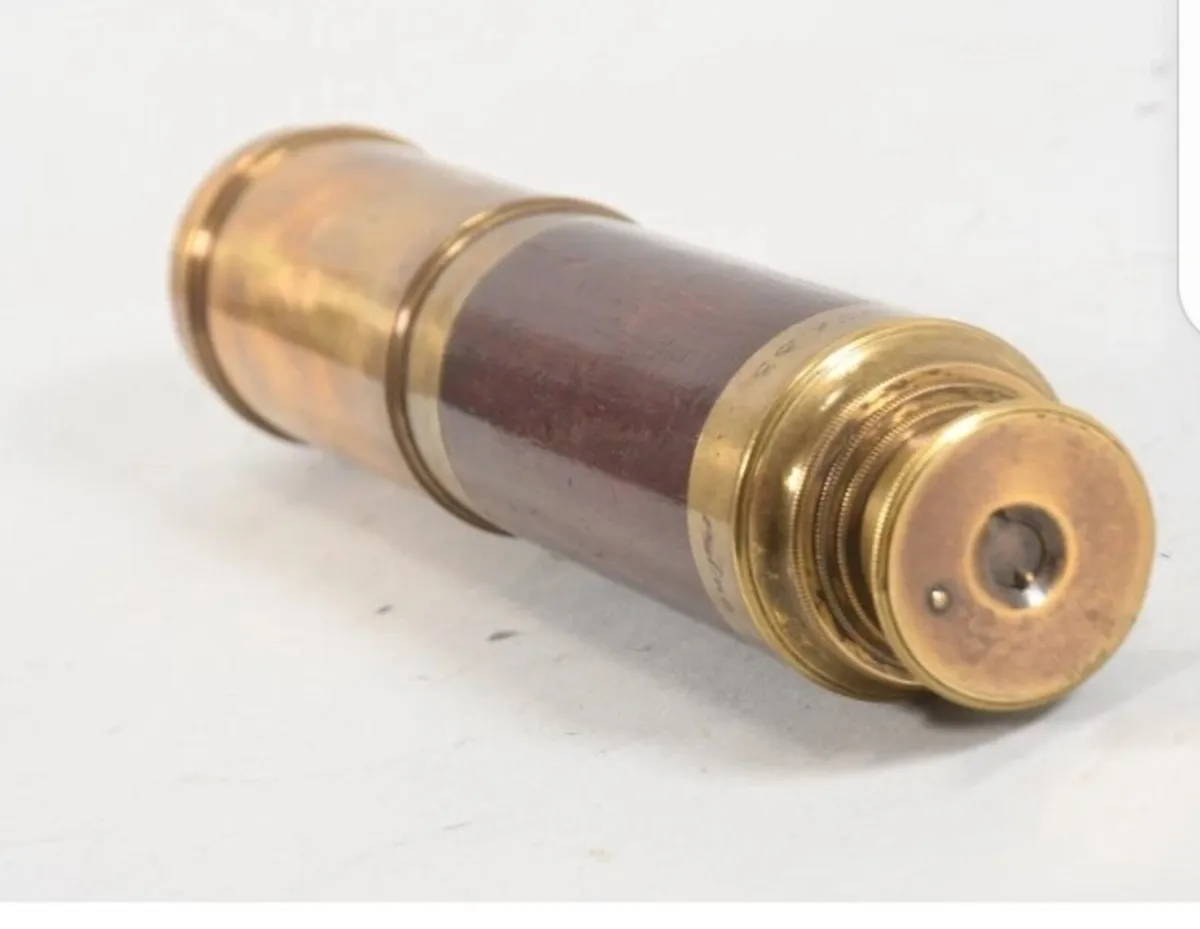 19th century brass telescope 55cm - Image 3