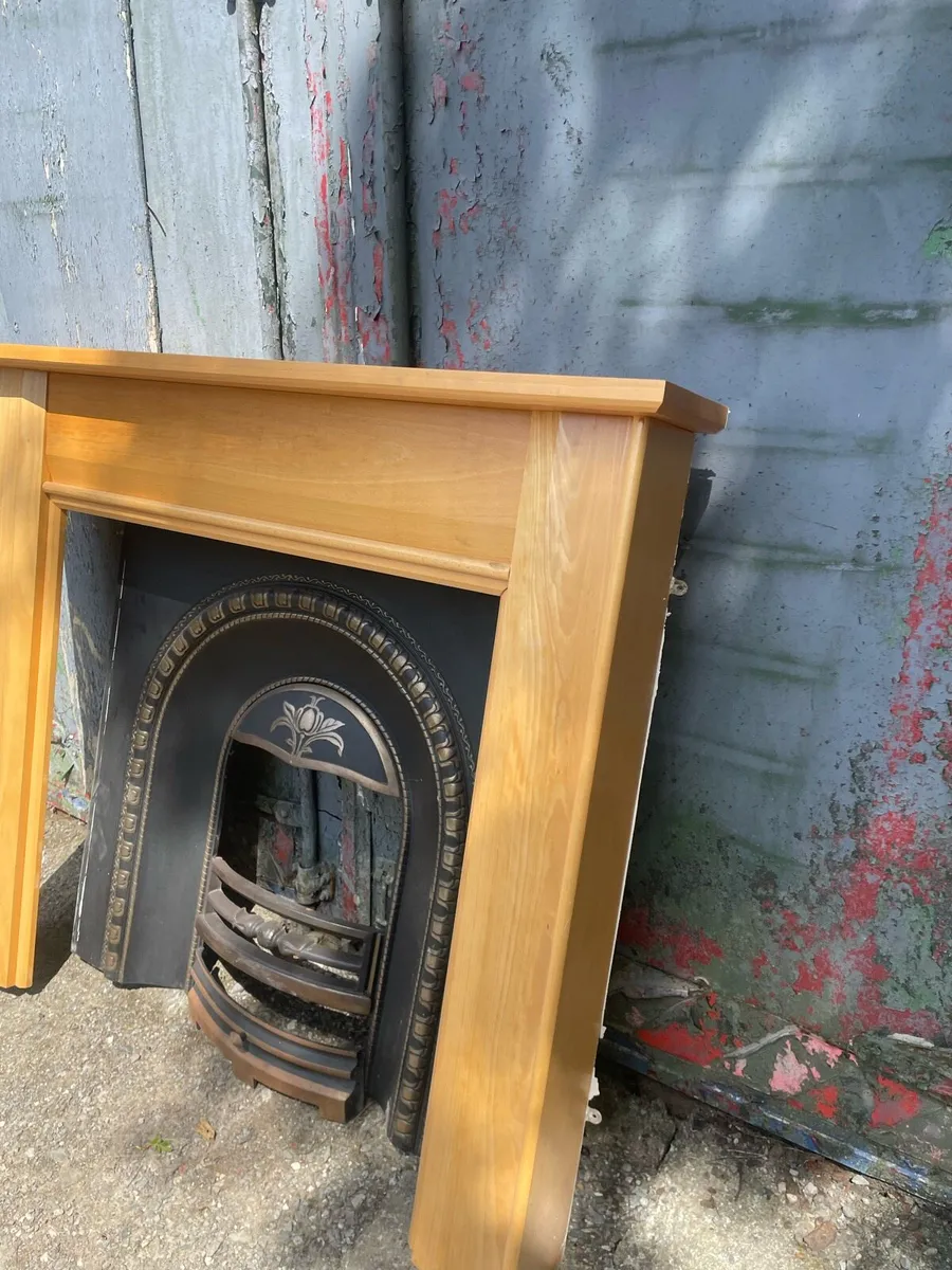 54 inch pine fireplace - Image 1
