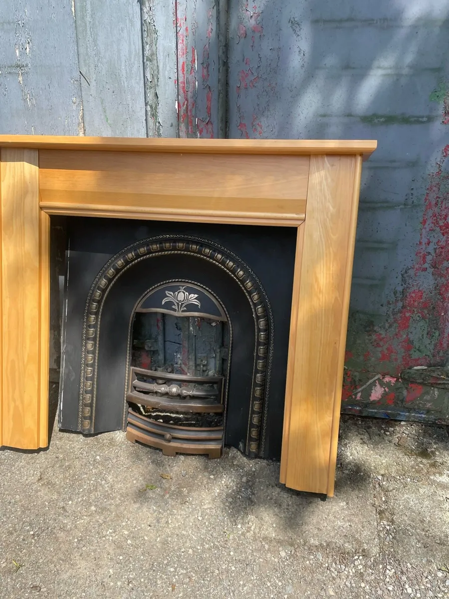 54 inch pine fireplace - Image 2