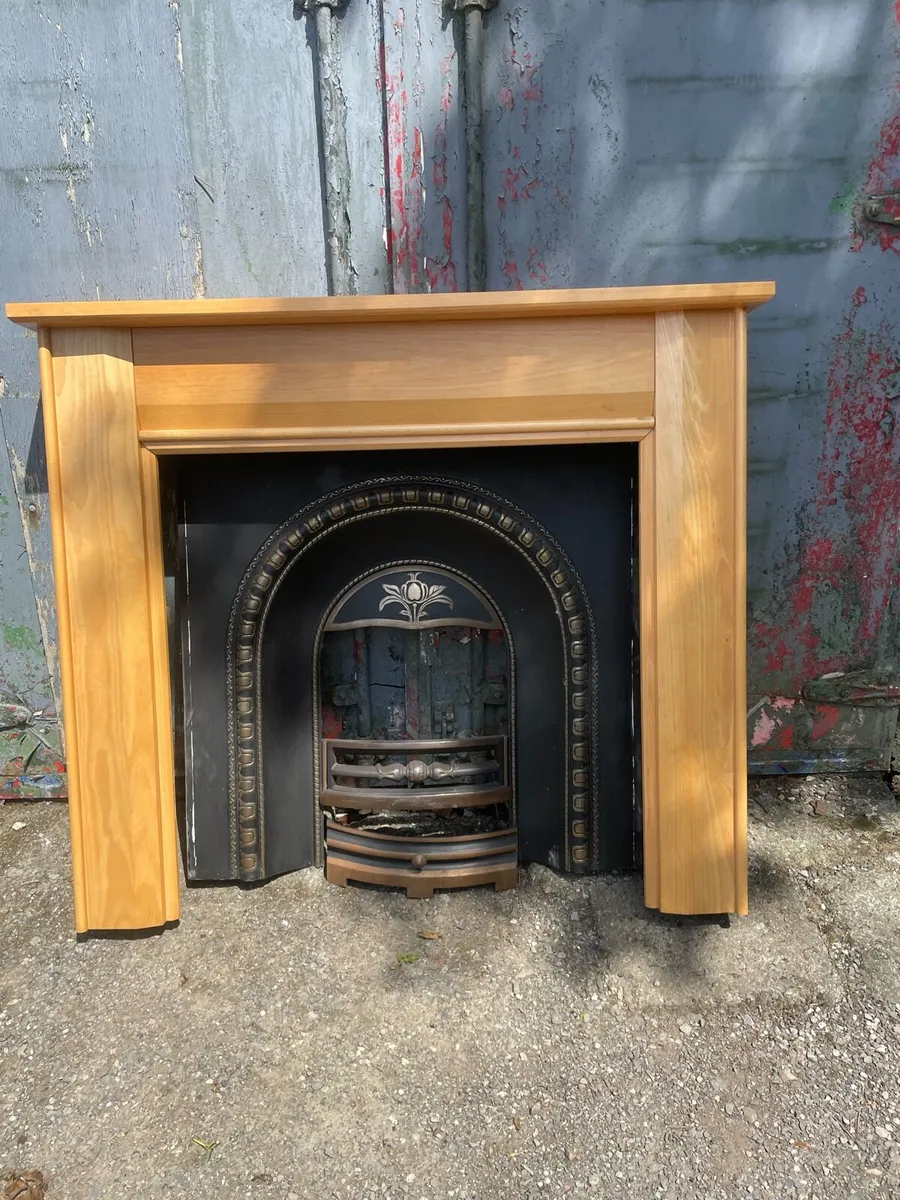 54 inch pine fireplace - Image 3