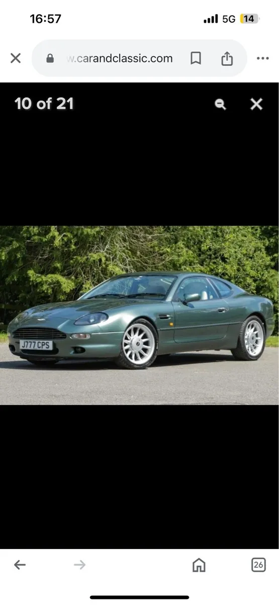 DB7 ASTON MARTIN-59,000 miles- fsh. - Image 2