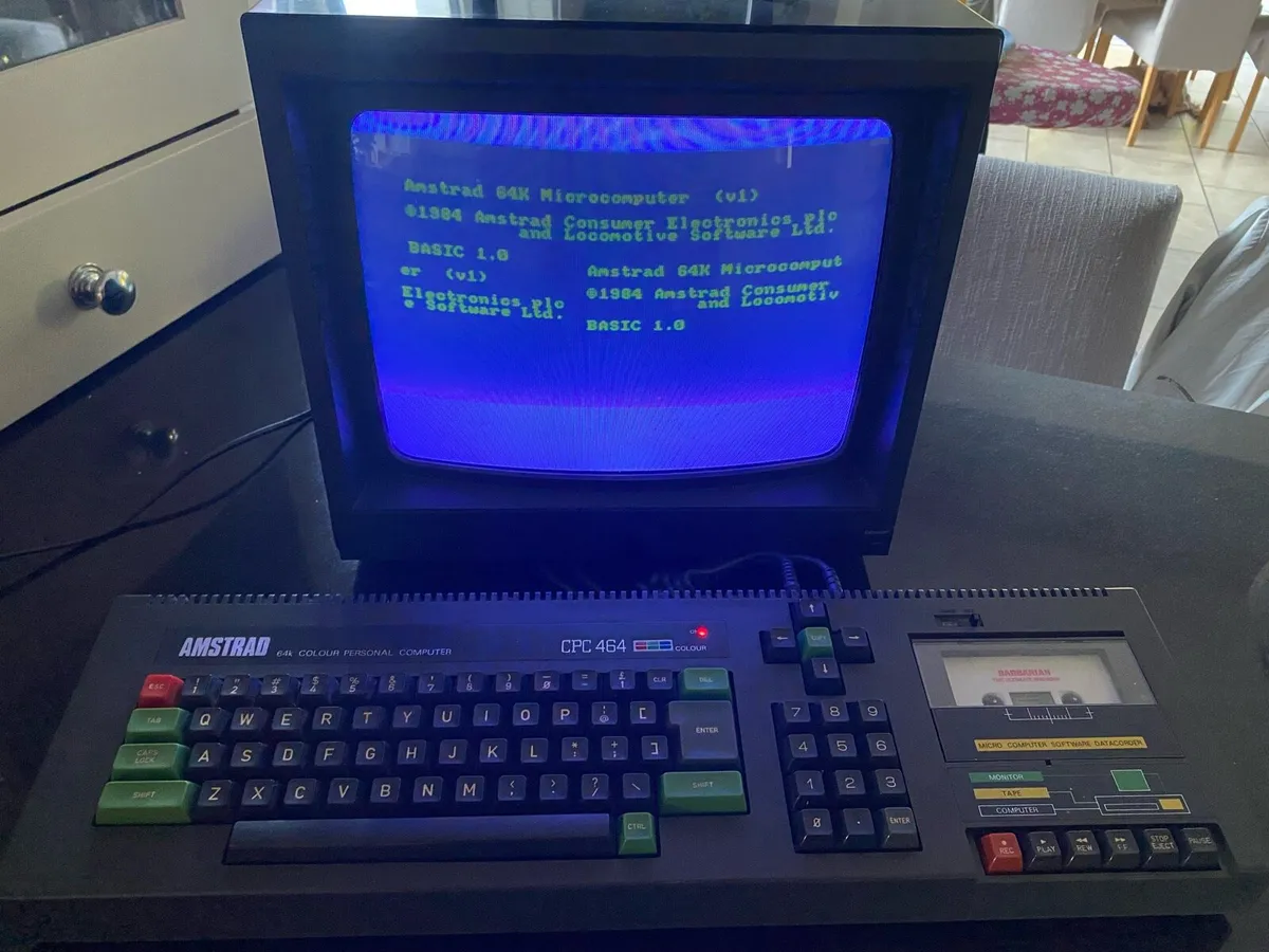 Amstrad CPC 464 with colour monitor - Image 1