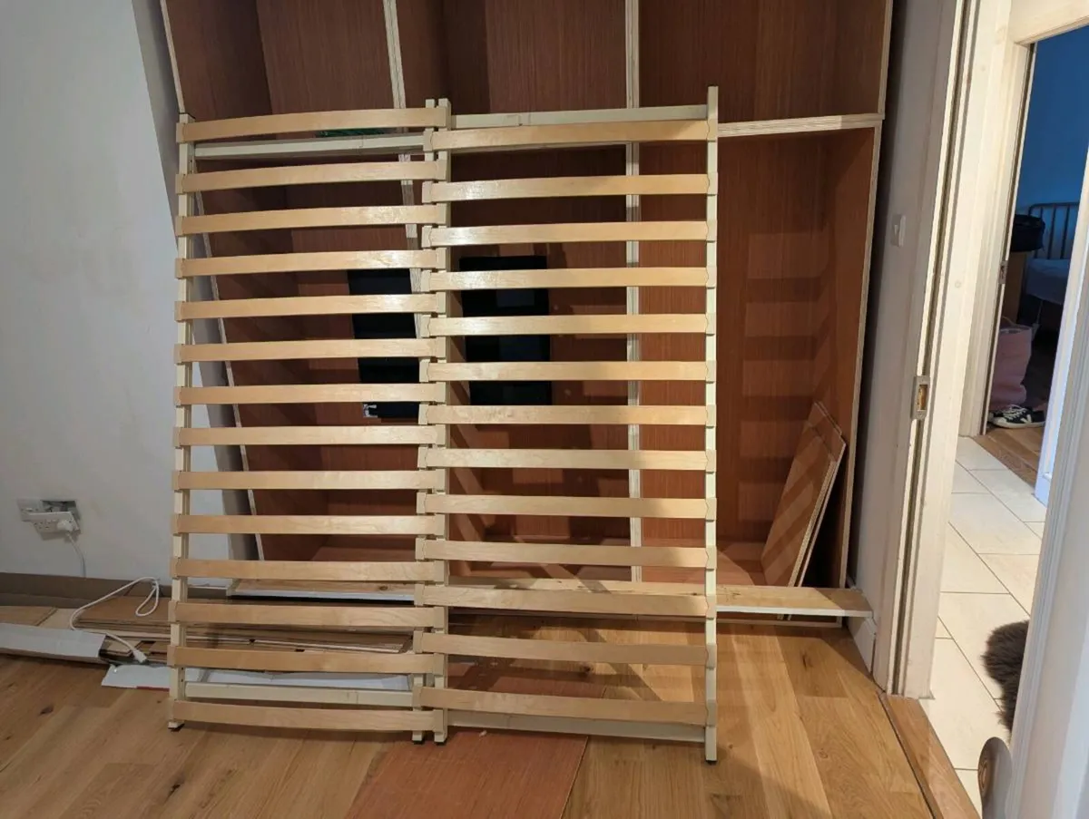 Double bed frame – single + double – extendable - Image 1