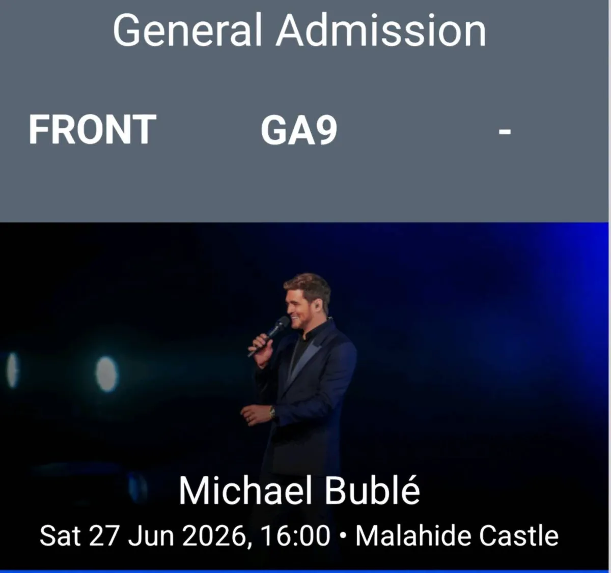 Michael Buble - Malahide Castle - Image 2