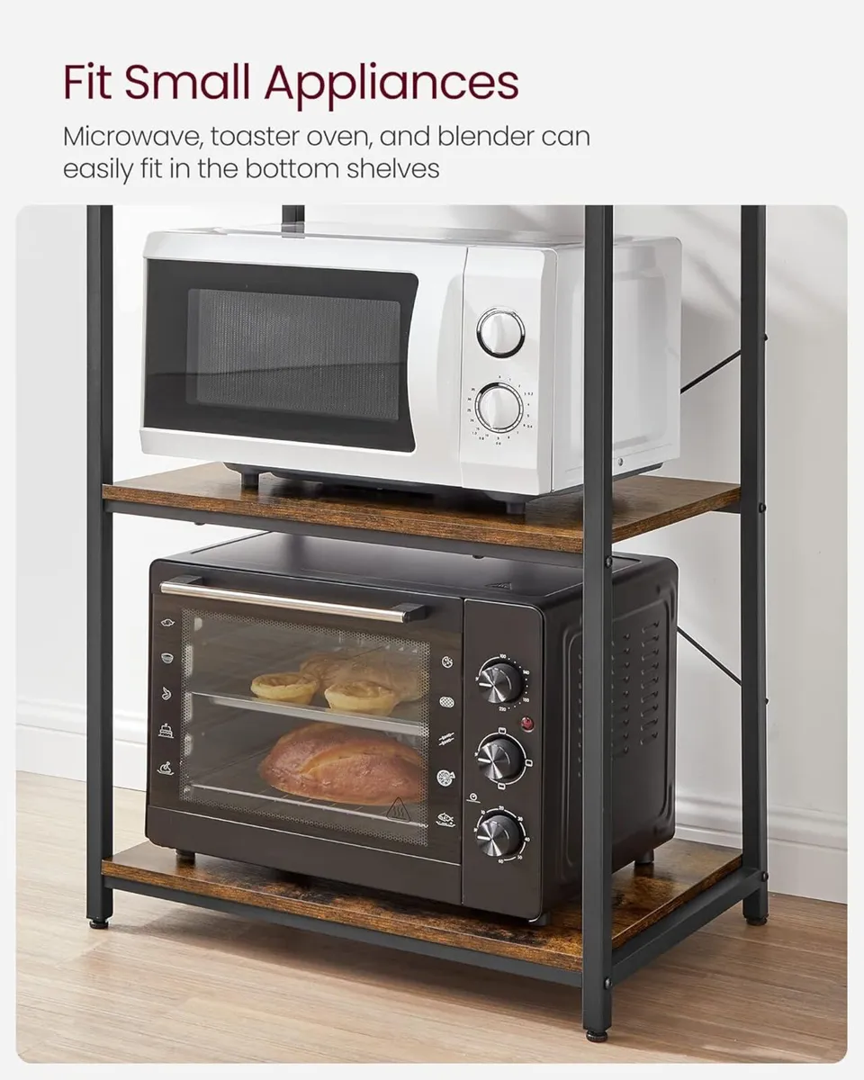 New Kitchen Bakers Rack Coffee Bar - FREE POST - Image 4