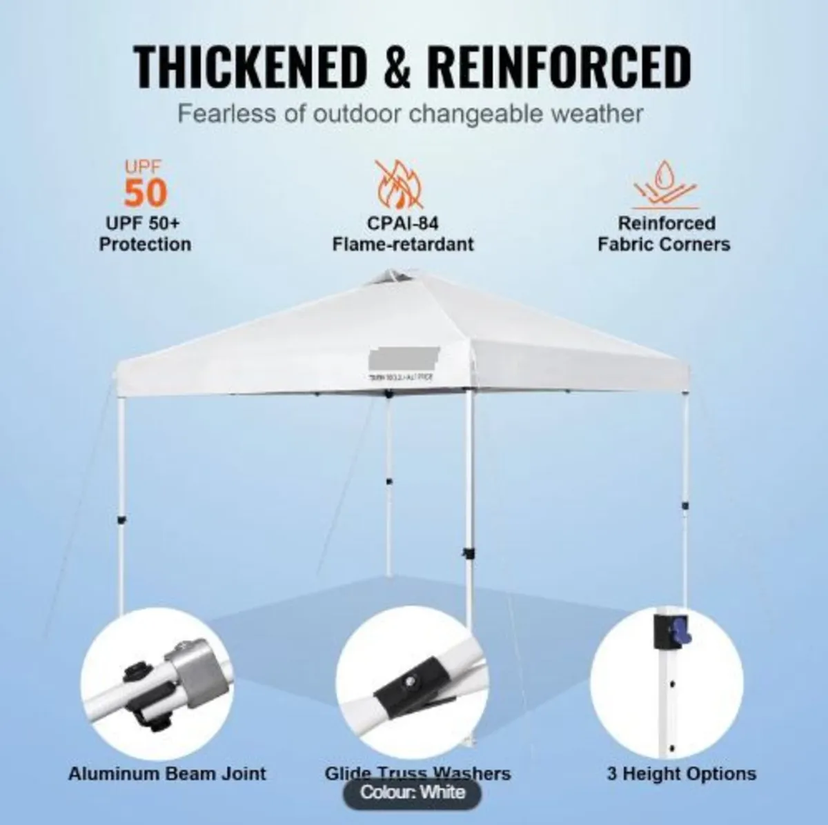 Pop Up Canopy Party Tent 304.8 x 304.8 cm - Image 2