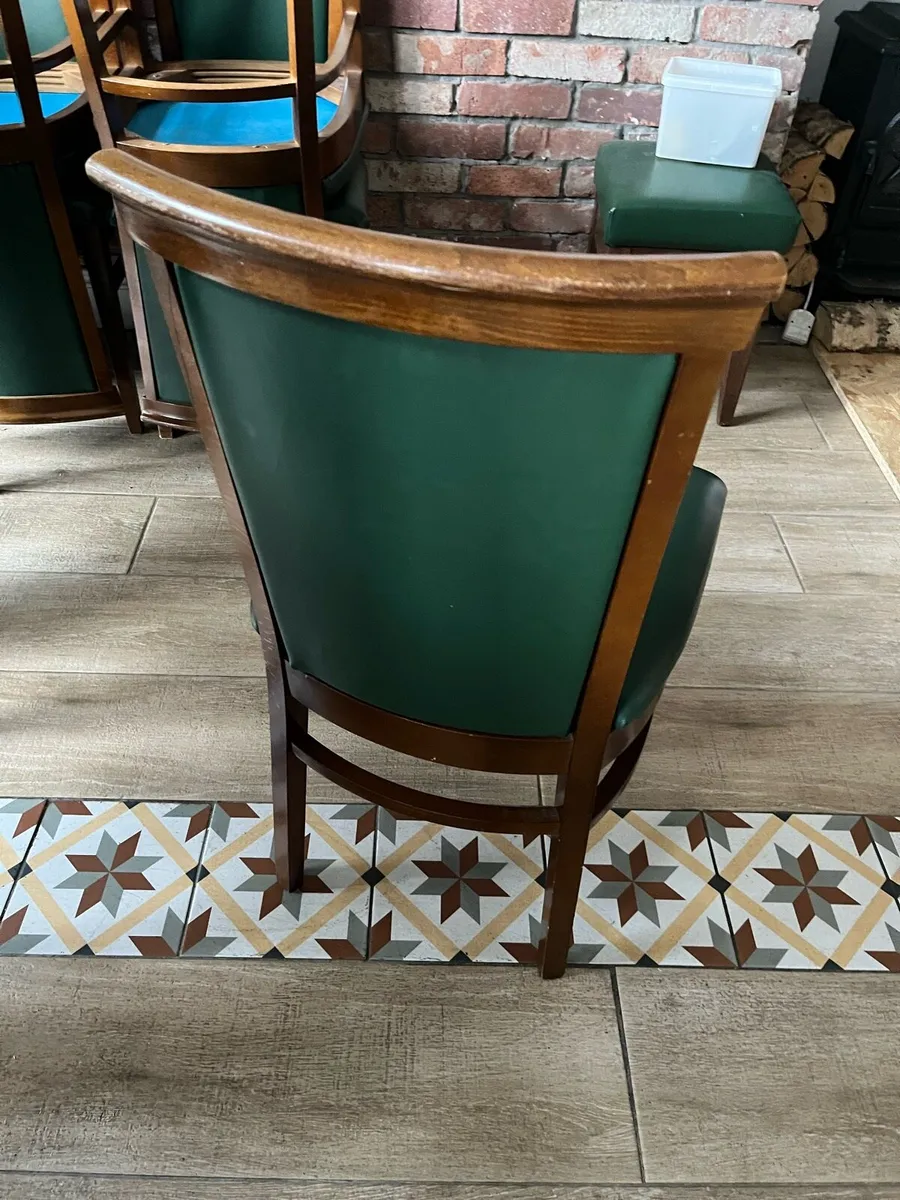 Oak tables and dining chairs - Image 4