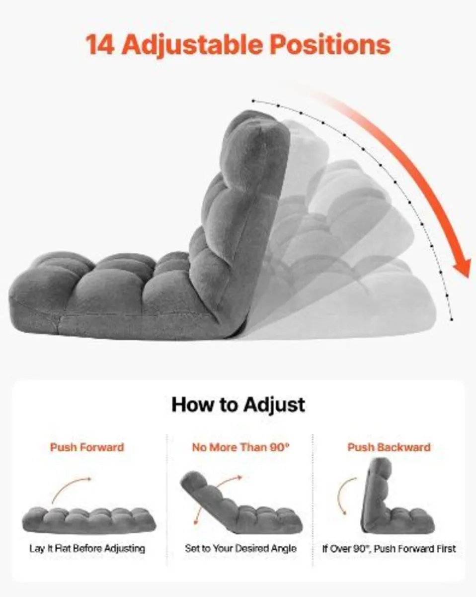 Floor Chair, 14 Adjustable Positions - Image 4