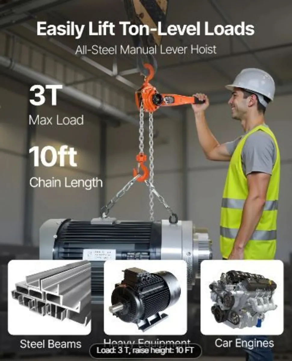 Manual Lever Chain Hoist, 3T 3000KG - Image 3