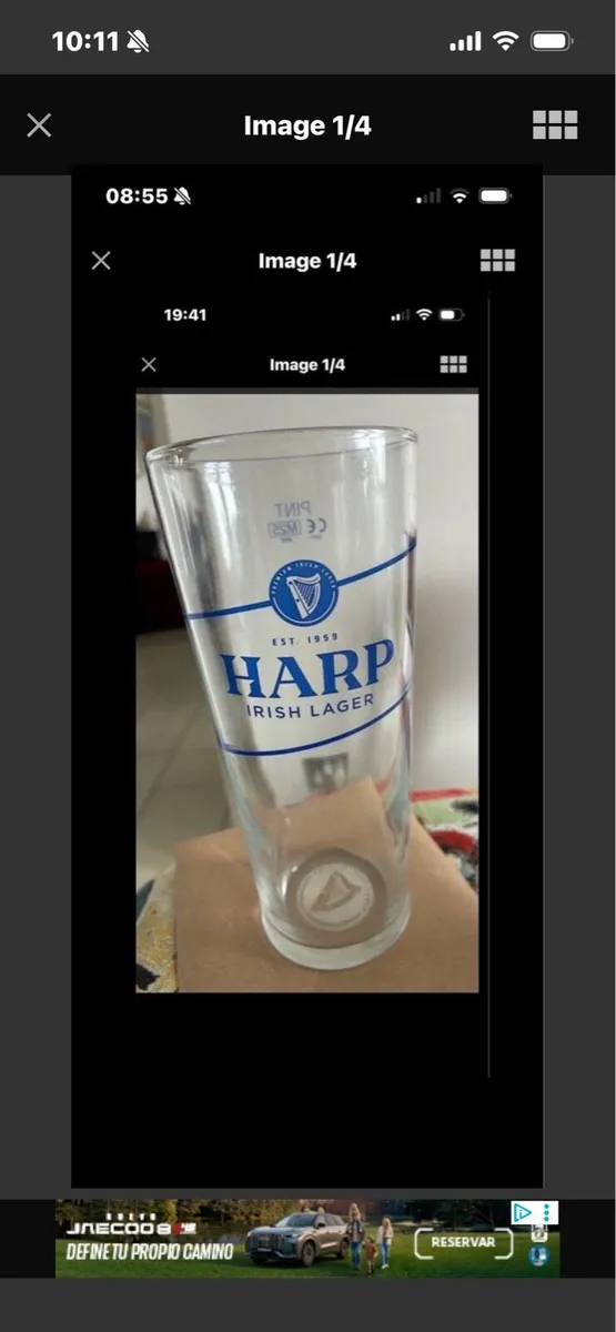 Rare Harp Pint Glass - Image 1