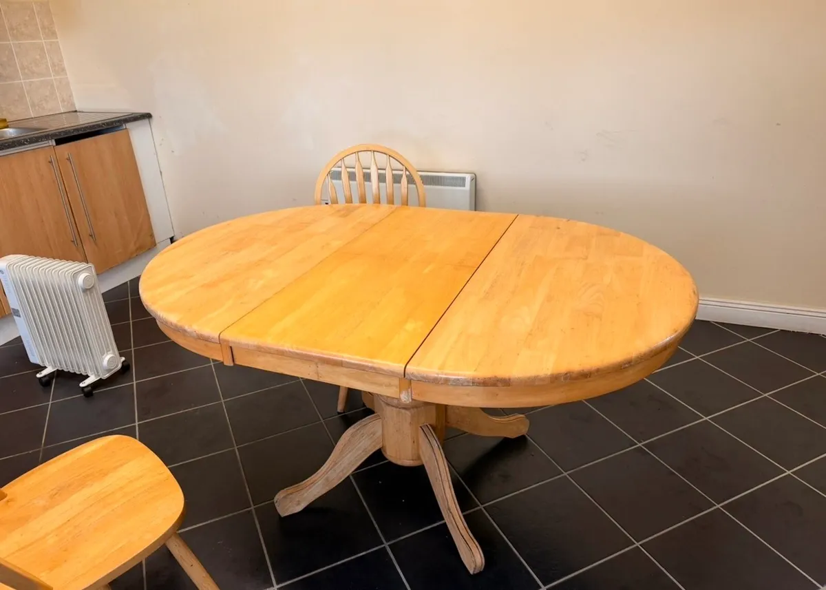 Dining table & two chairs - Image 4