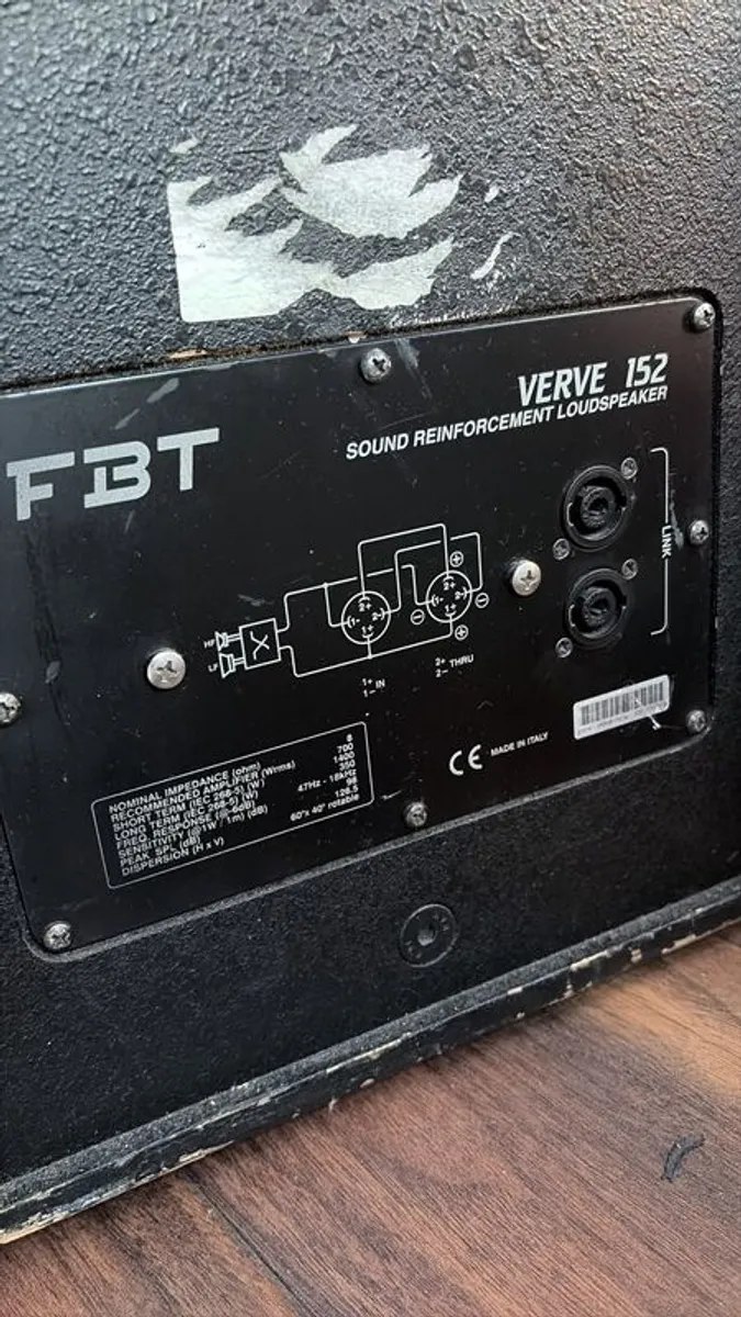 Verve 152 700W 8 Ohm - 126.5dB SPL Full-Range Speaker Pair - Image 2