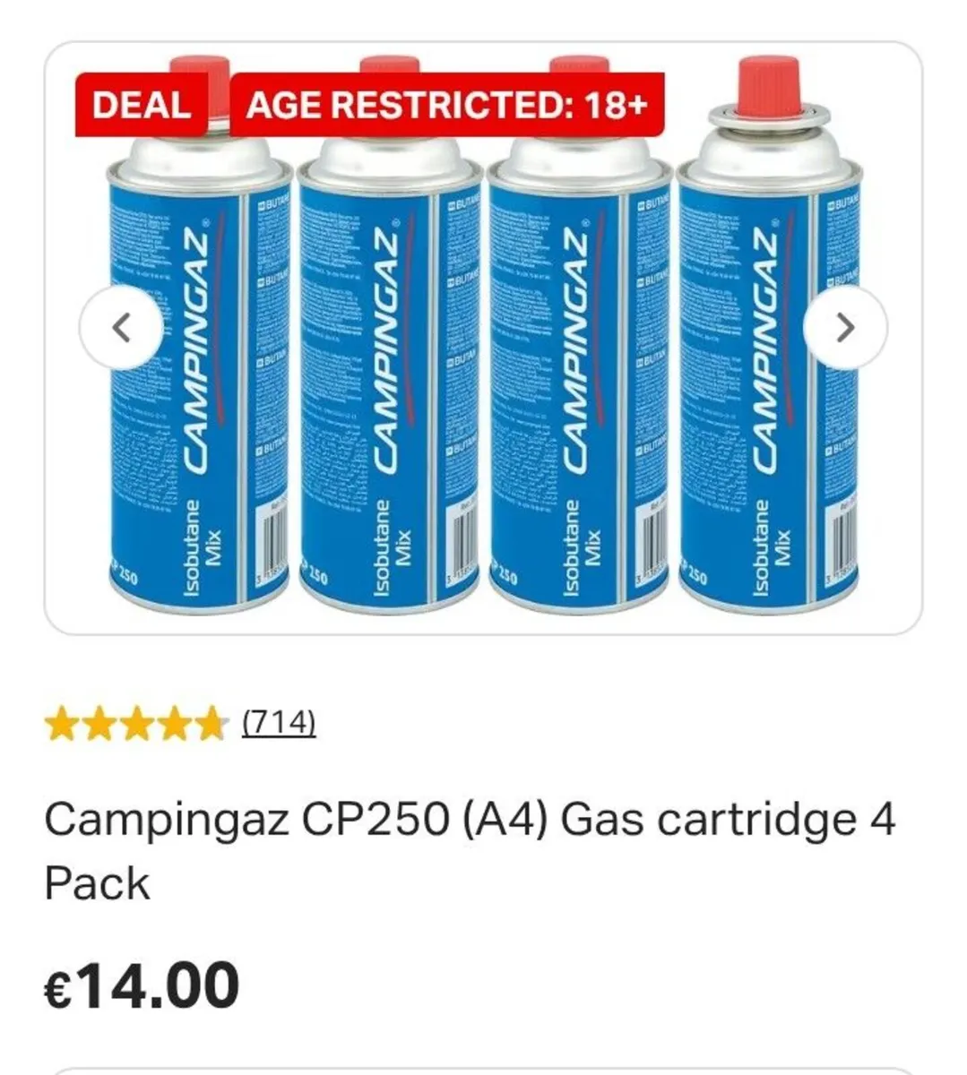 Brand New Campingaz Cartridges Cilynders 6pack - Image 2