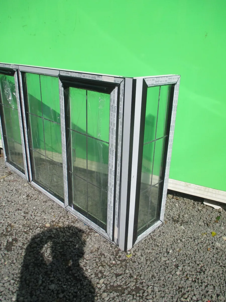 3 x BLACK upvc Double glazed windows, NEW - Image 2