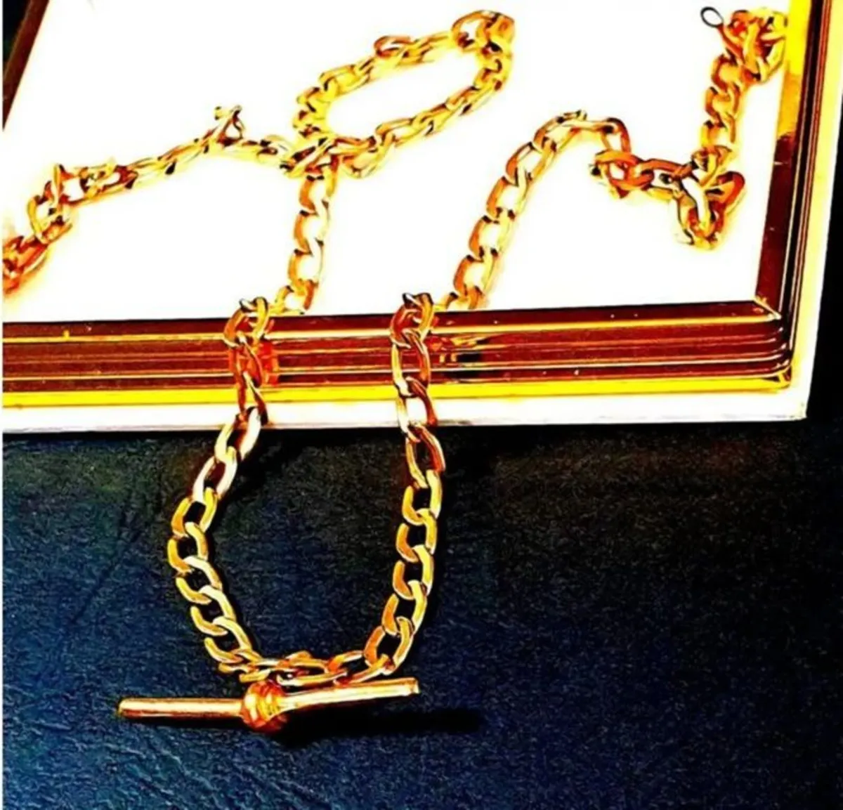 Vintage 9ct Gold Albert Chain - Image 2