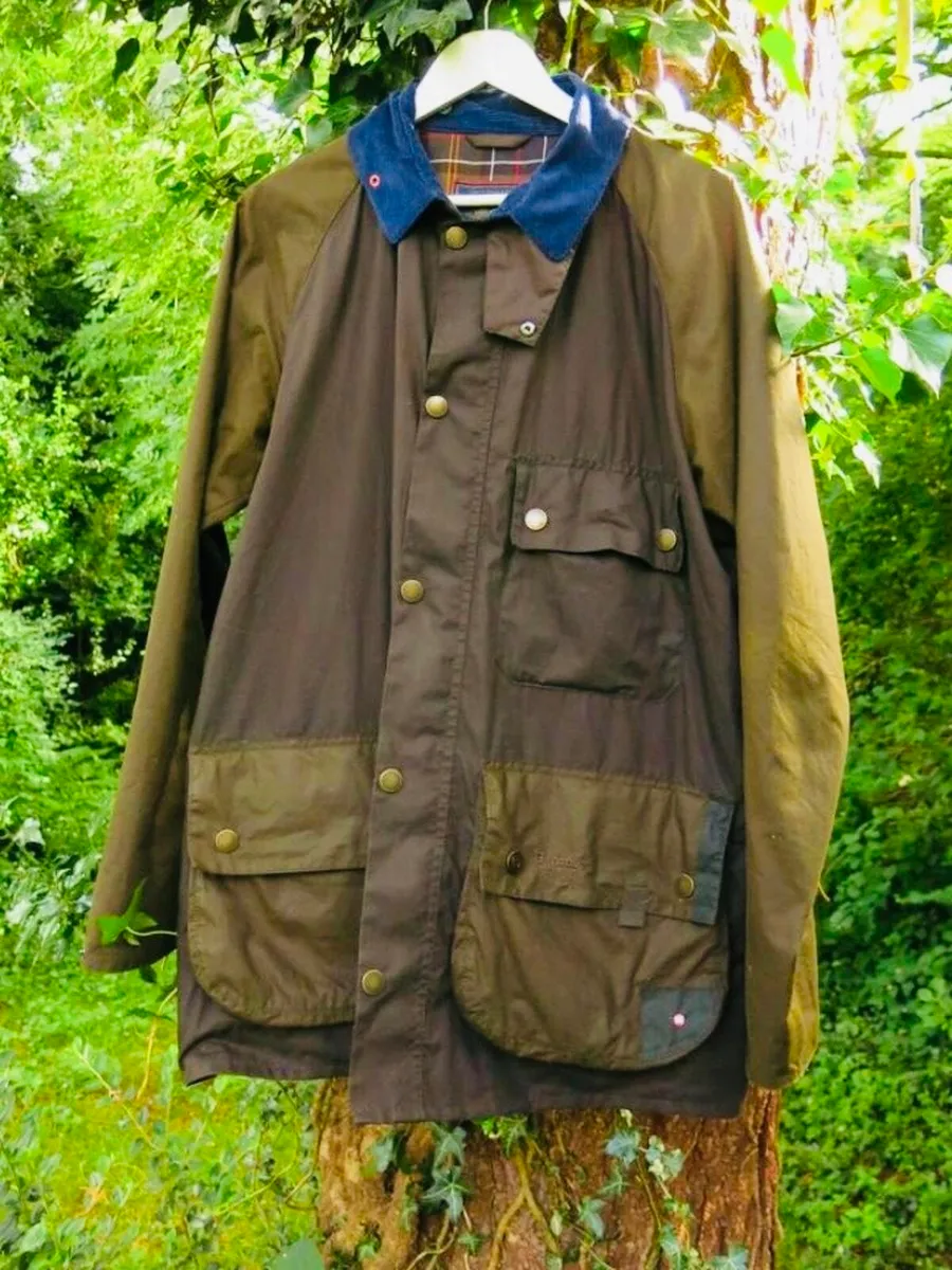 Barbour waxed customised SL Bedale Jacket RARE! - Image 1