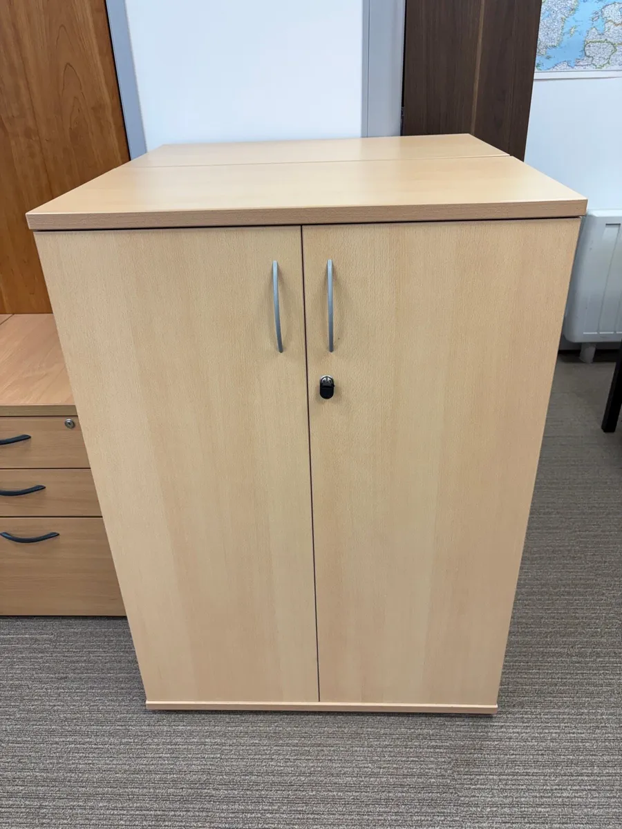 Beech File Storage Presses x 2 Nr - Image 1