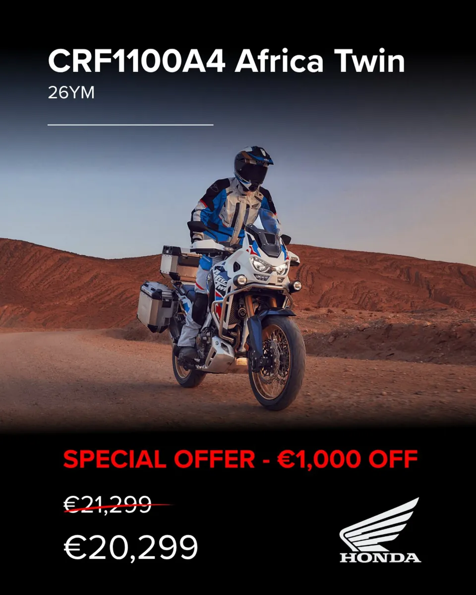 HONDA AFRICA TWIN SPECIAL OFFER "FINANCE AVAILABLE - Image 3
