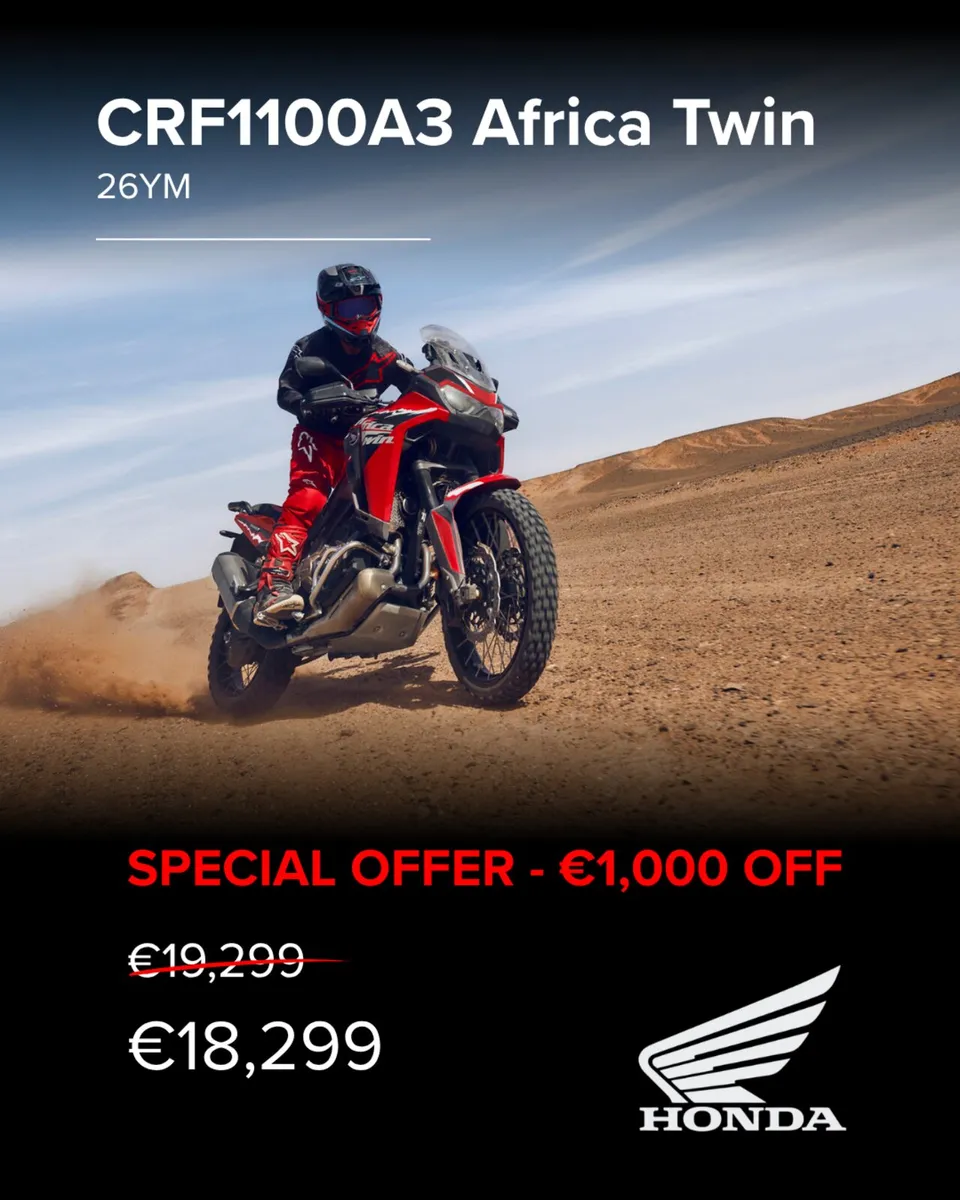HONDA AFRICA TWIN SPECIAL OFFER "FINANCE AVAILABLE - Image 2
