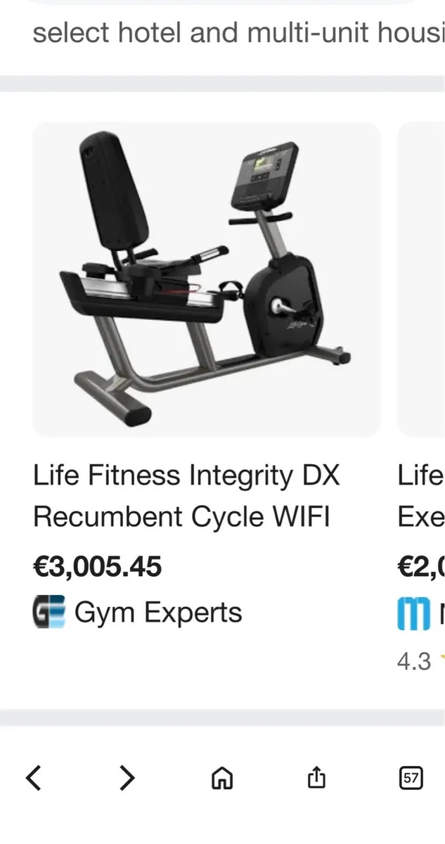 Life fitness recumbent exercise bike - Image 4