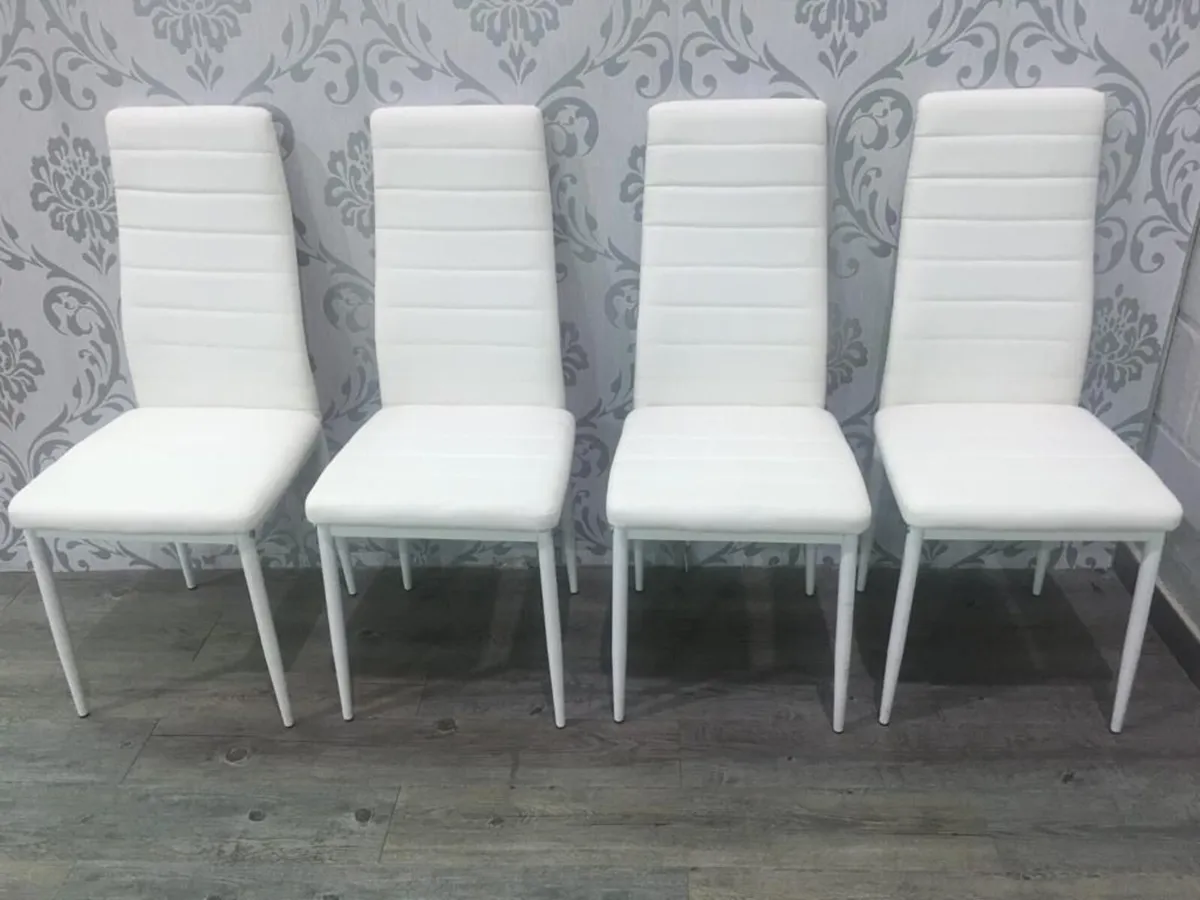 Glass Dining Table Set 4 chairs Free delivery - Image 4