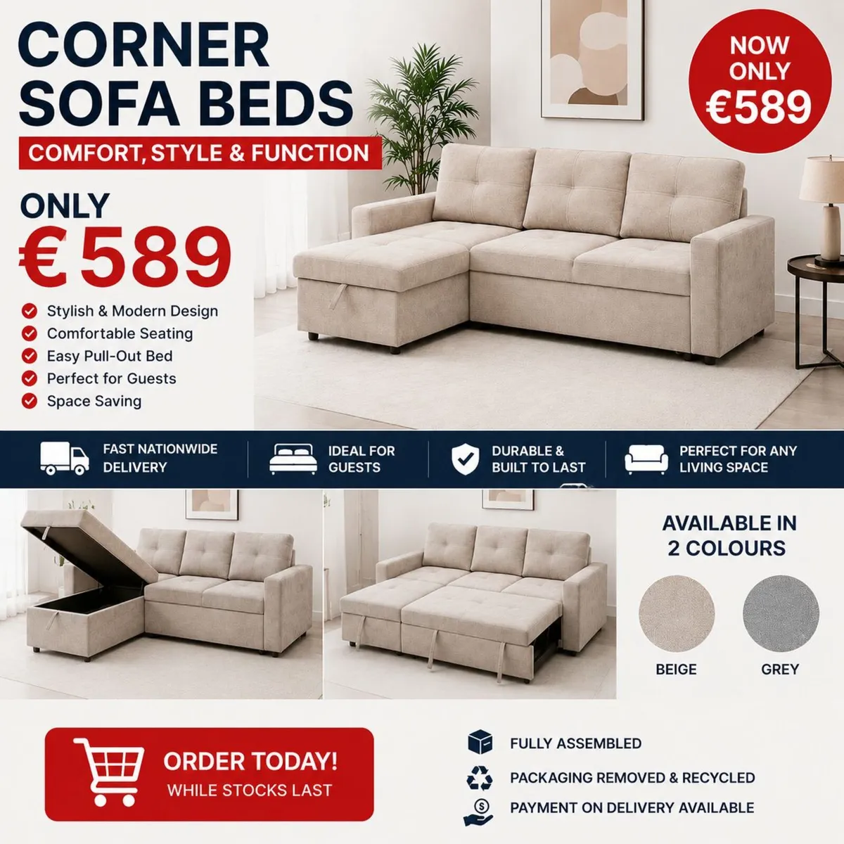 CORNER SOFA BEDS