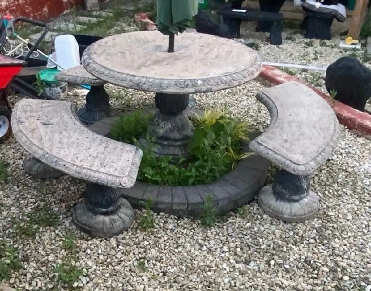 Concrete Garden Table - Image 2