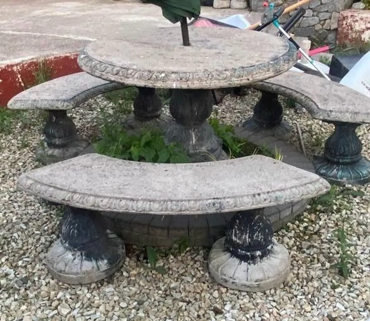 Concrete Garden Table - Image 3