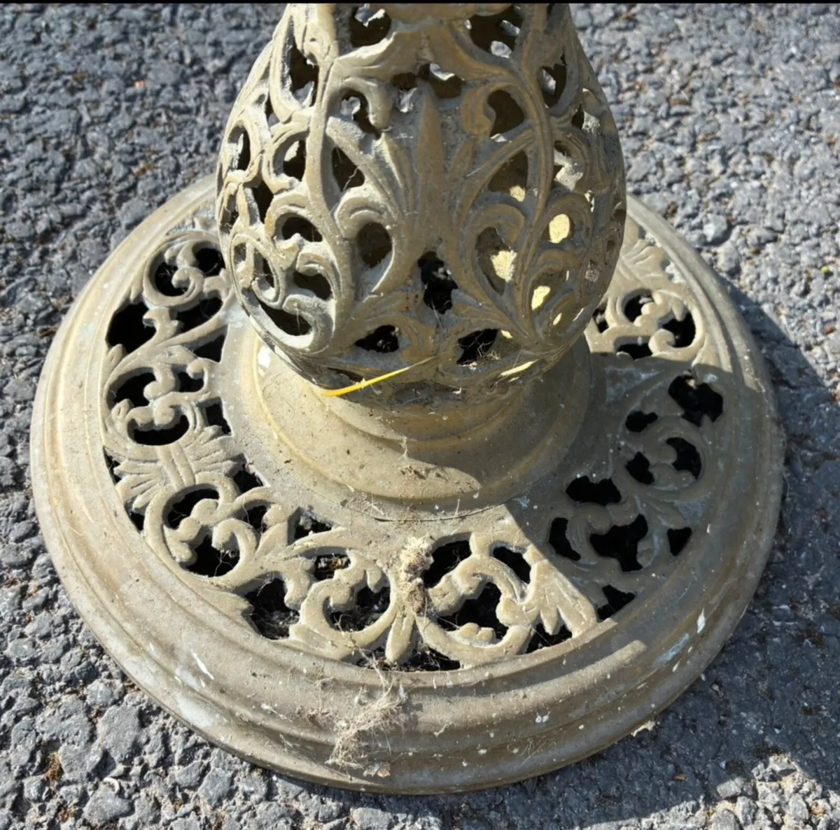 Vintage Ornate Brass Candlestick Floor Lamp - Image 2