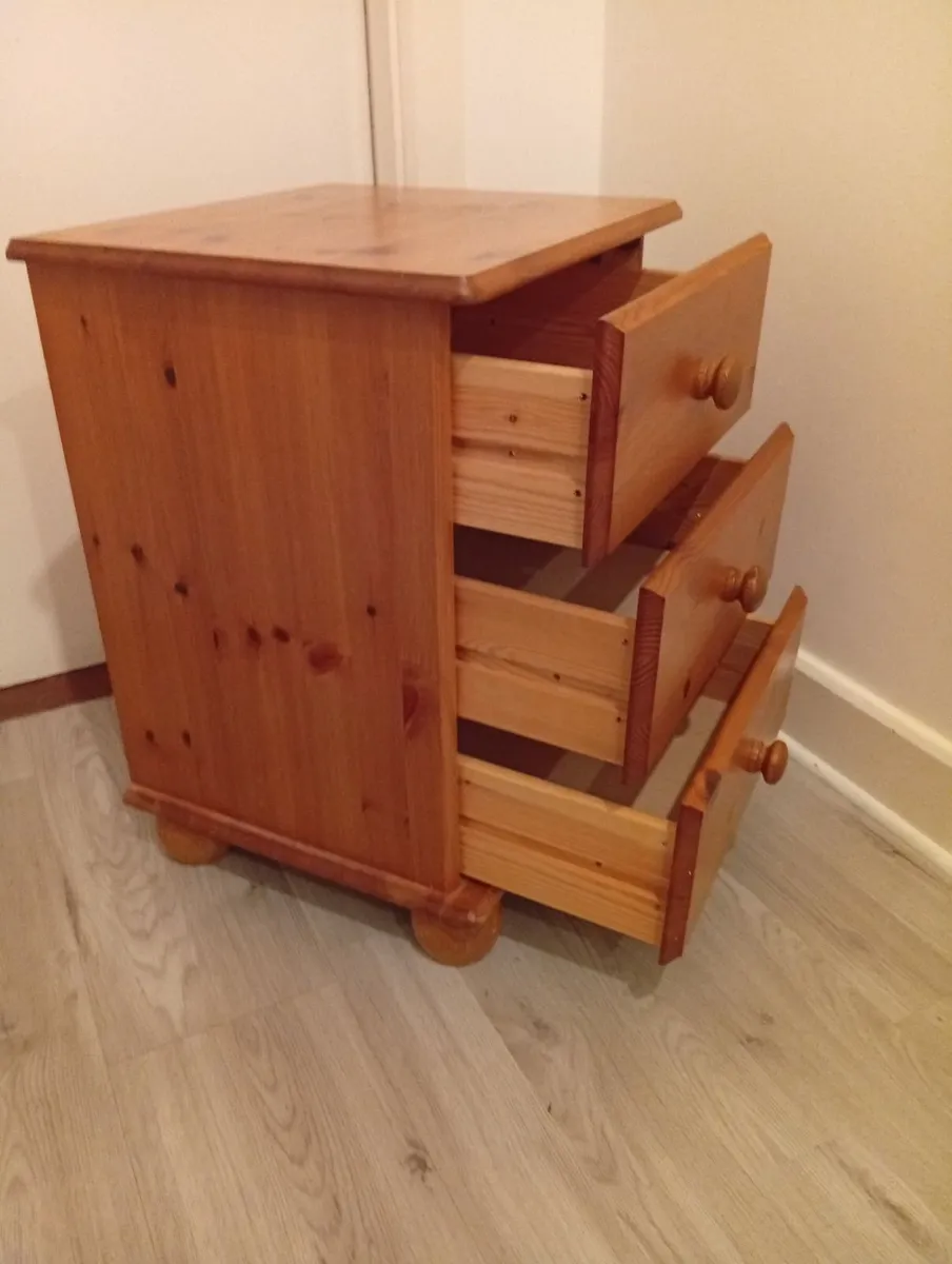 Pinewood Sturdy Quality Bedside Locker - Image 2