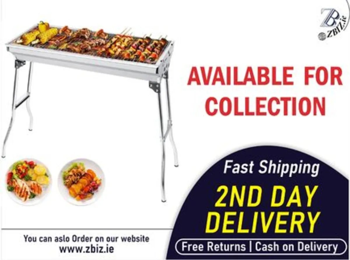 Picnic Patio Cooking Folding Charcoal Bbq - Image 1