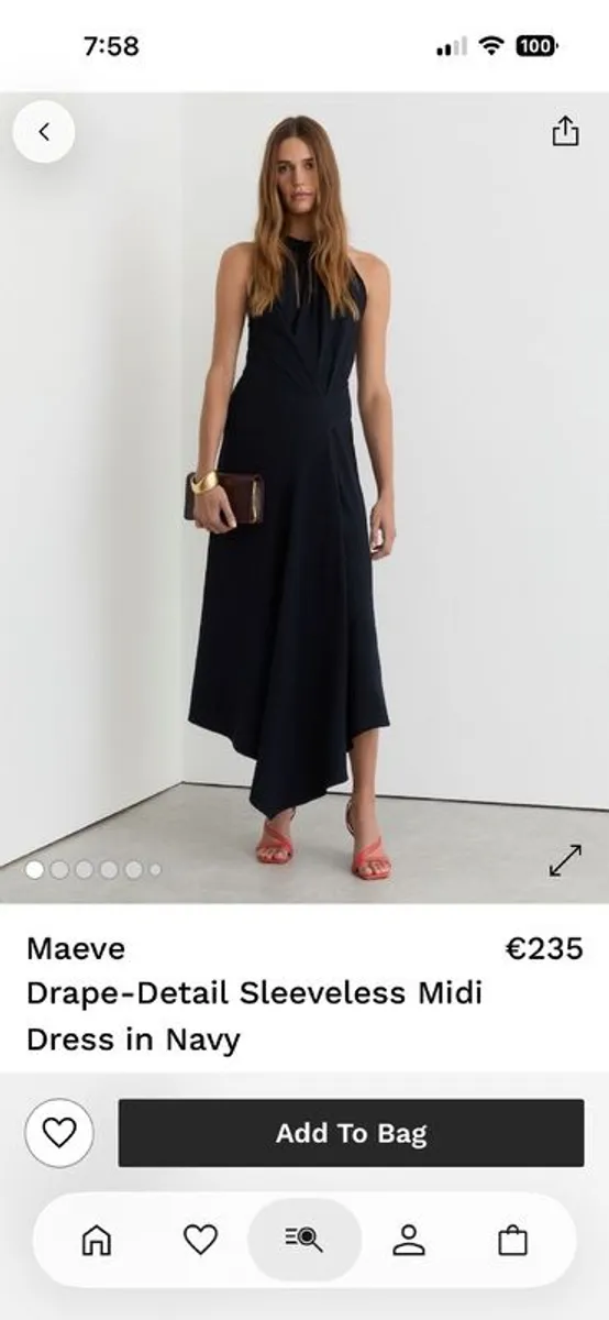 Reiss dress Navy size 8 - Image 1