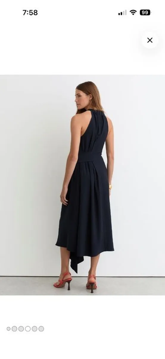 Reiss dress Navy size 8 - Image 3