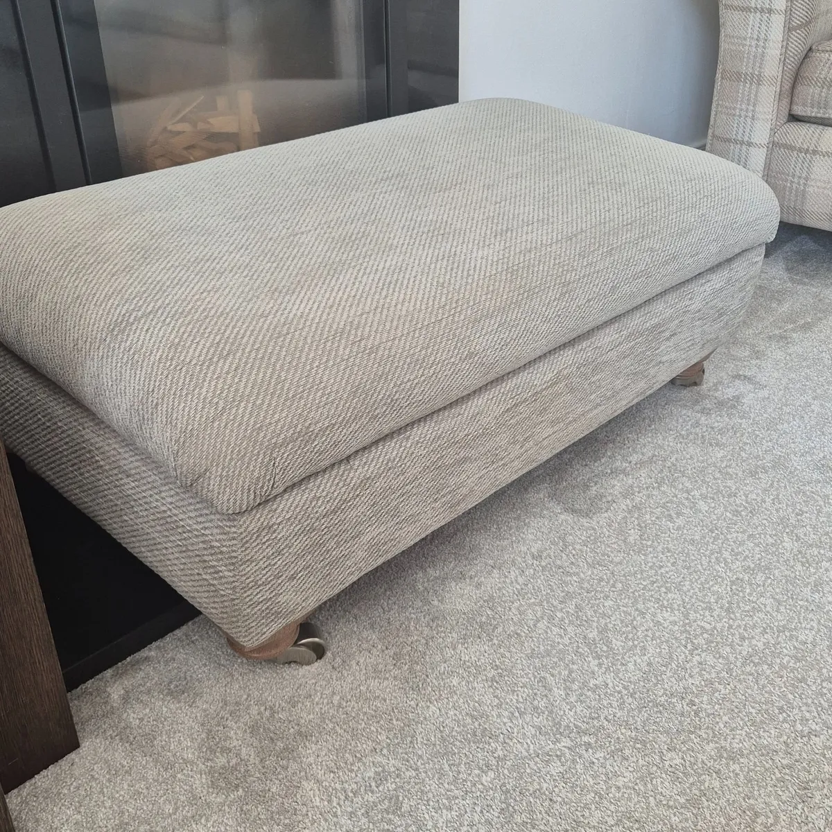 DFS Sofa and armchair and footstool - Image 3