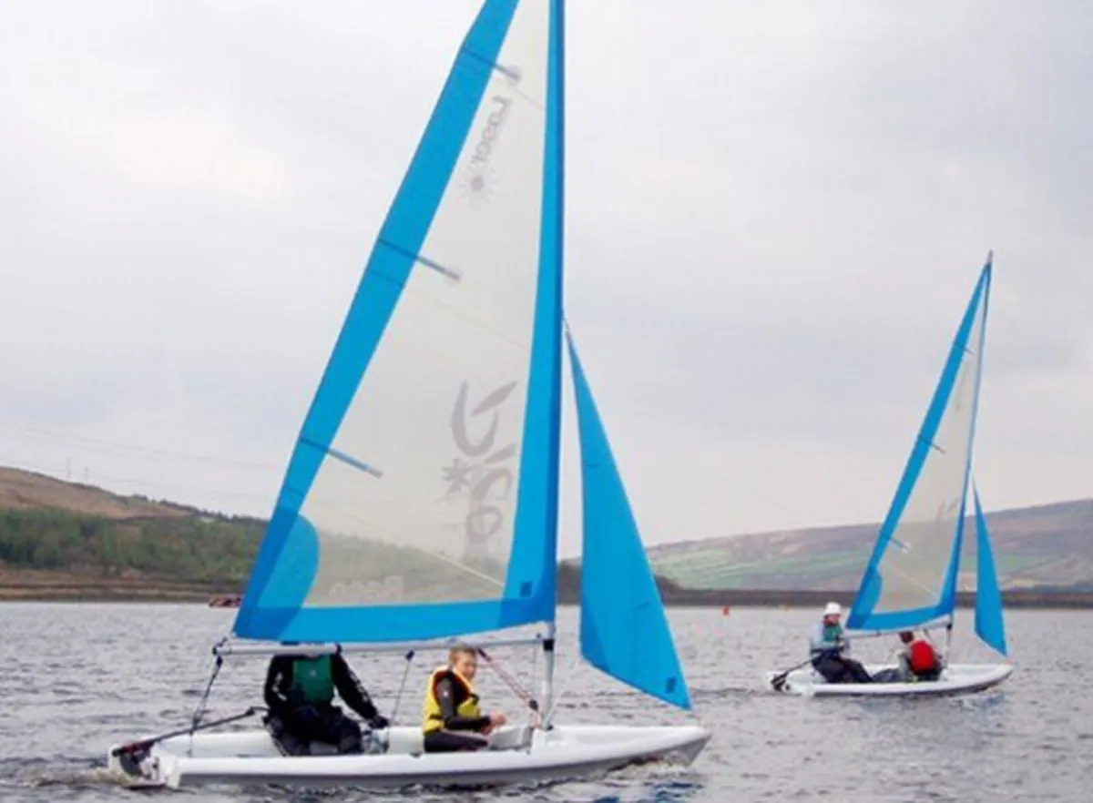 Laser Pico Sailing Dinghy with Jib & Launching Tro