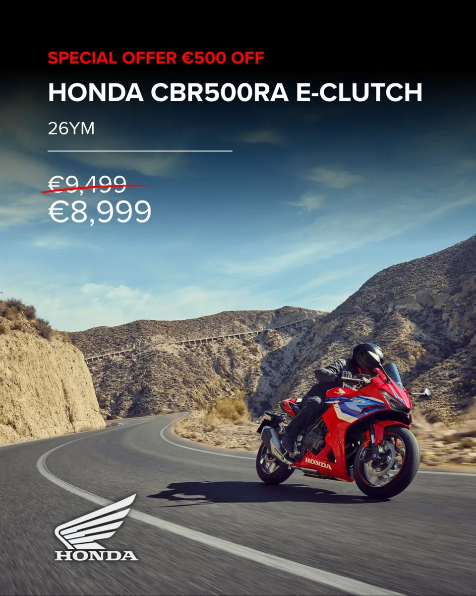 NEW HONDA 500 SERIES E-CLUTCH INTRO OFFER - Image 3