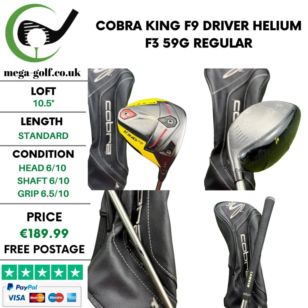 Cobra King F9 Driver / 10.5° / Regular - Image 1