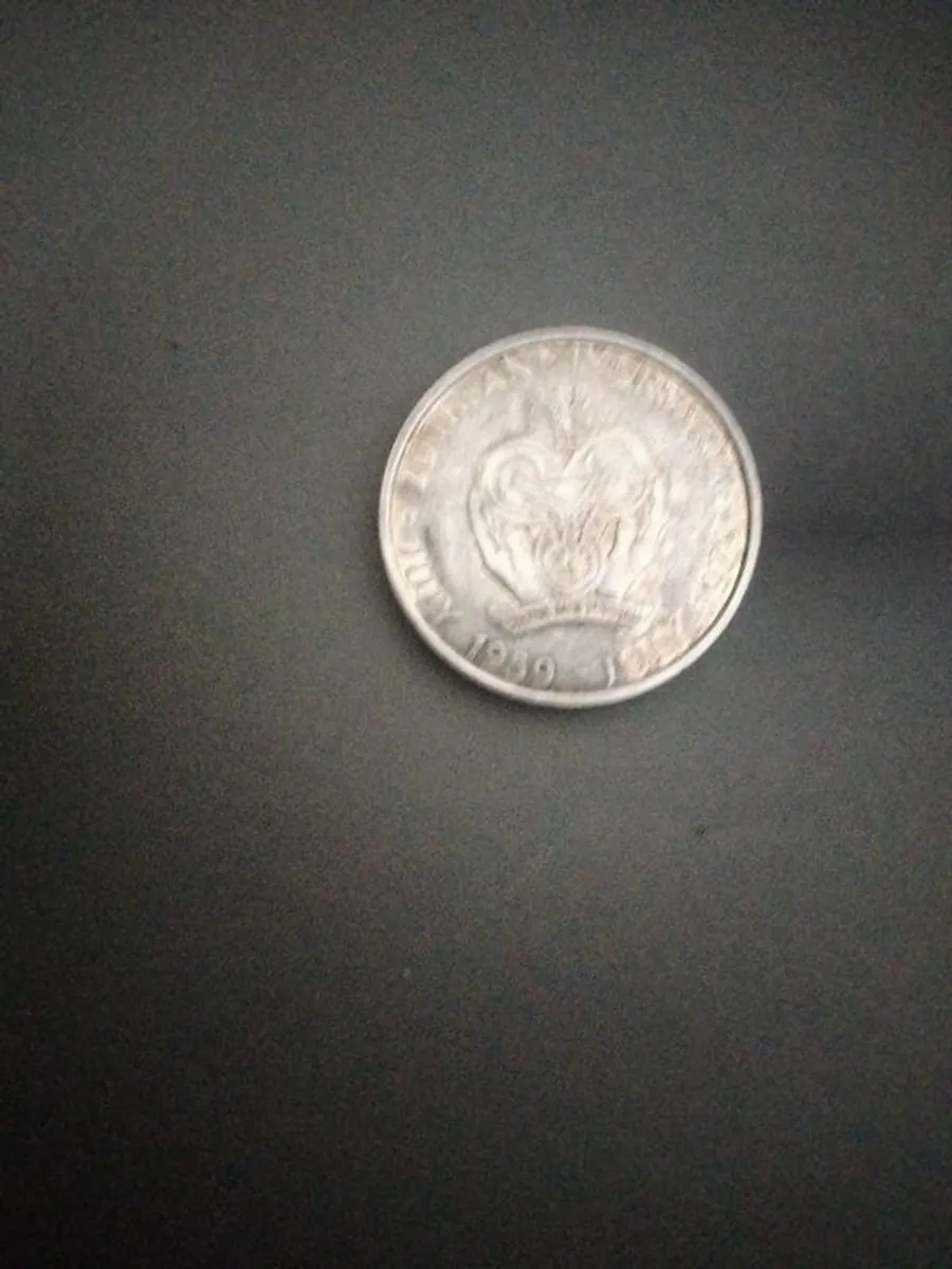 South Africa 1947 5 Shillings Coin. Central Bank of Nigeria 20th Anniversary 1959 July Coin - Image 3