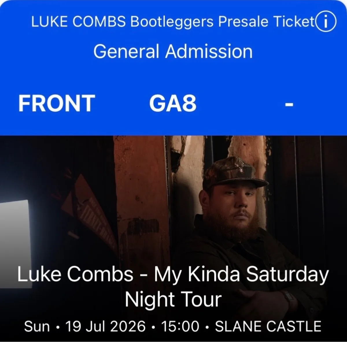 2 Luke Combs Tickets