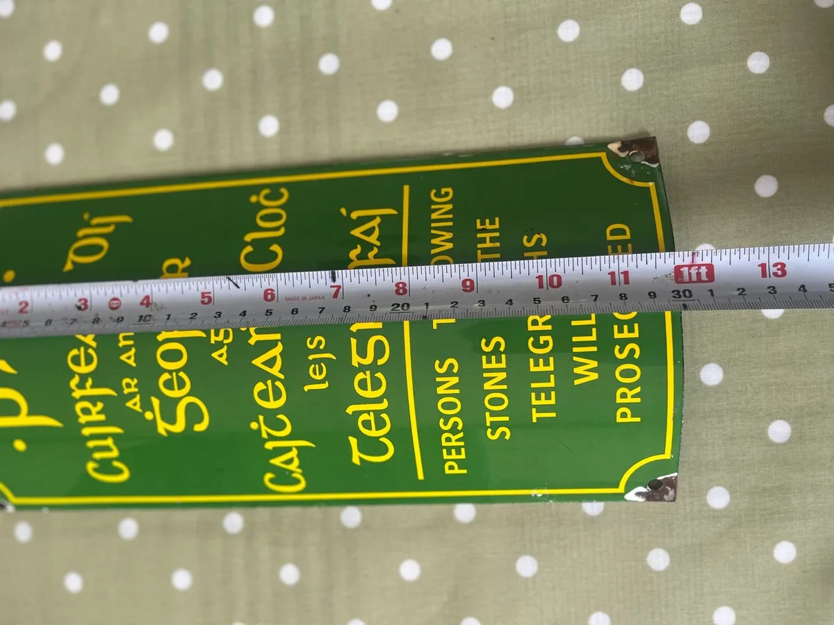 P&T Enamel Sign - Image 4