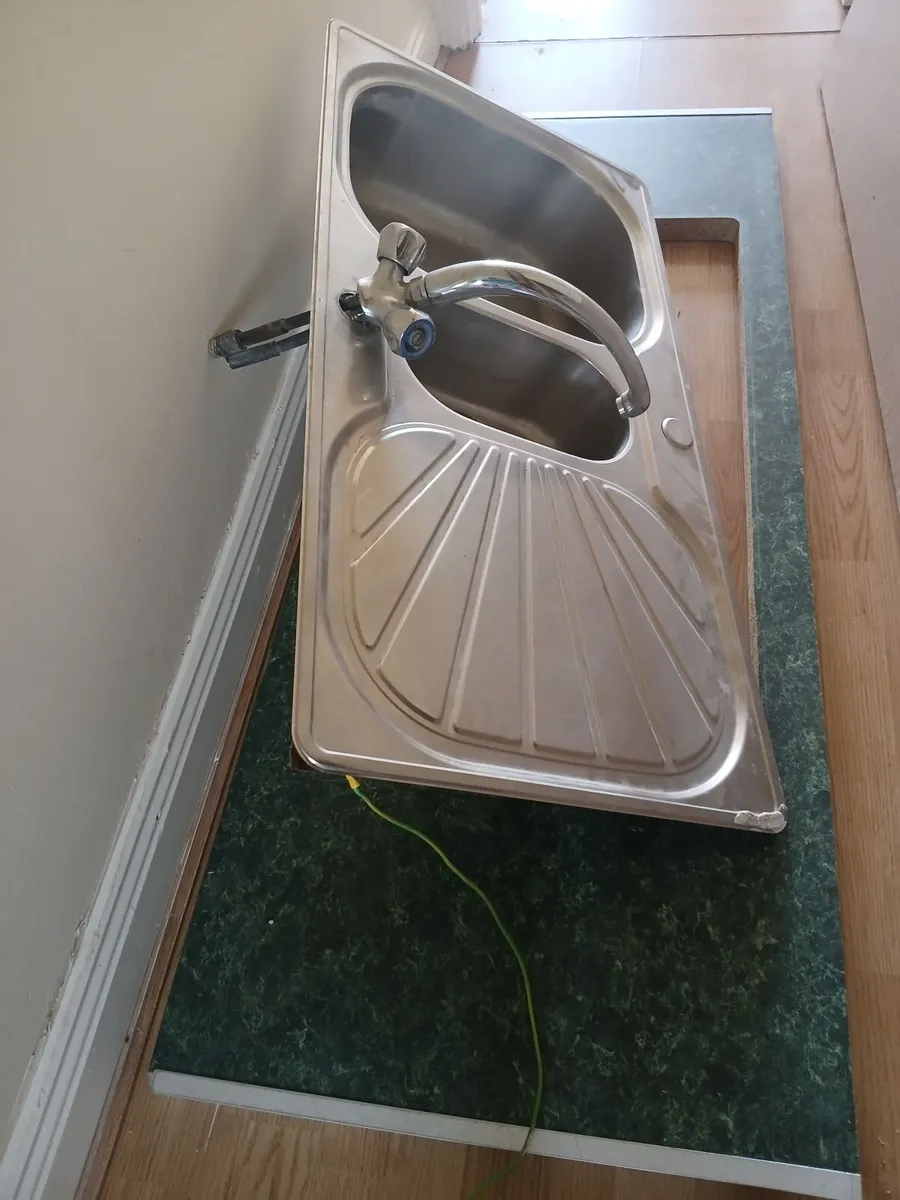 Stainless Steel sink & tap with Countertop - Image 1