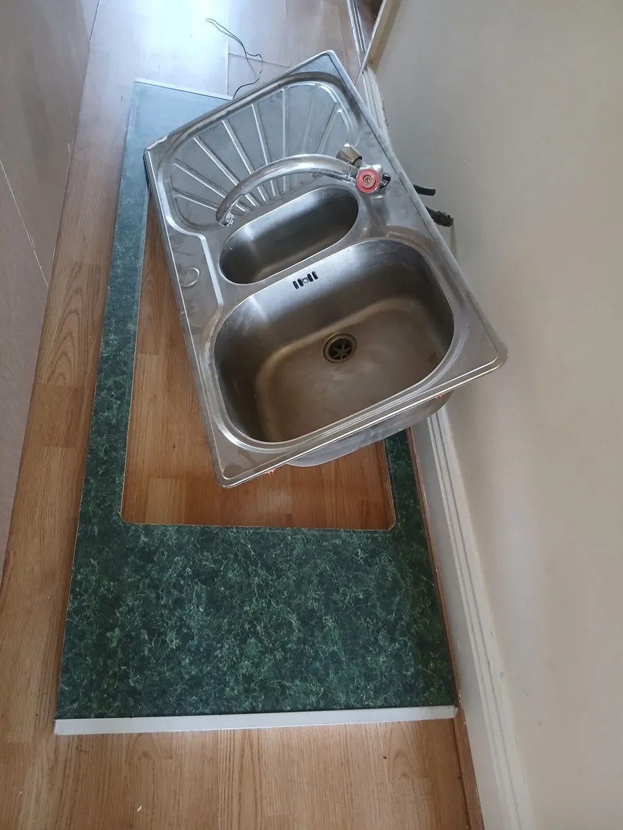 Stainless Steel sink & tap with Countertop - Image 2