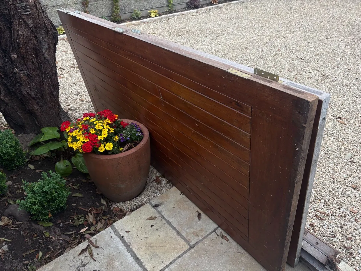 Garage Doors Solid Heavy Teak - Image 2