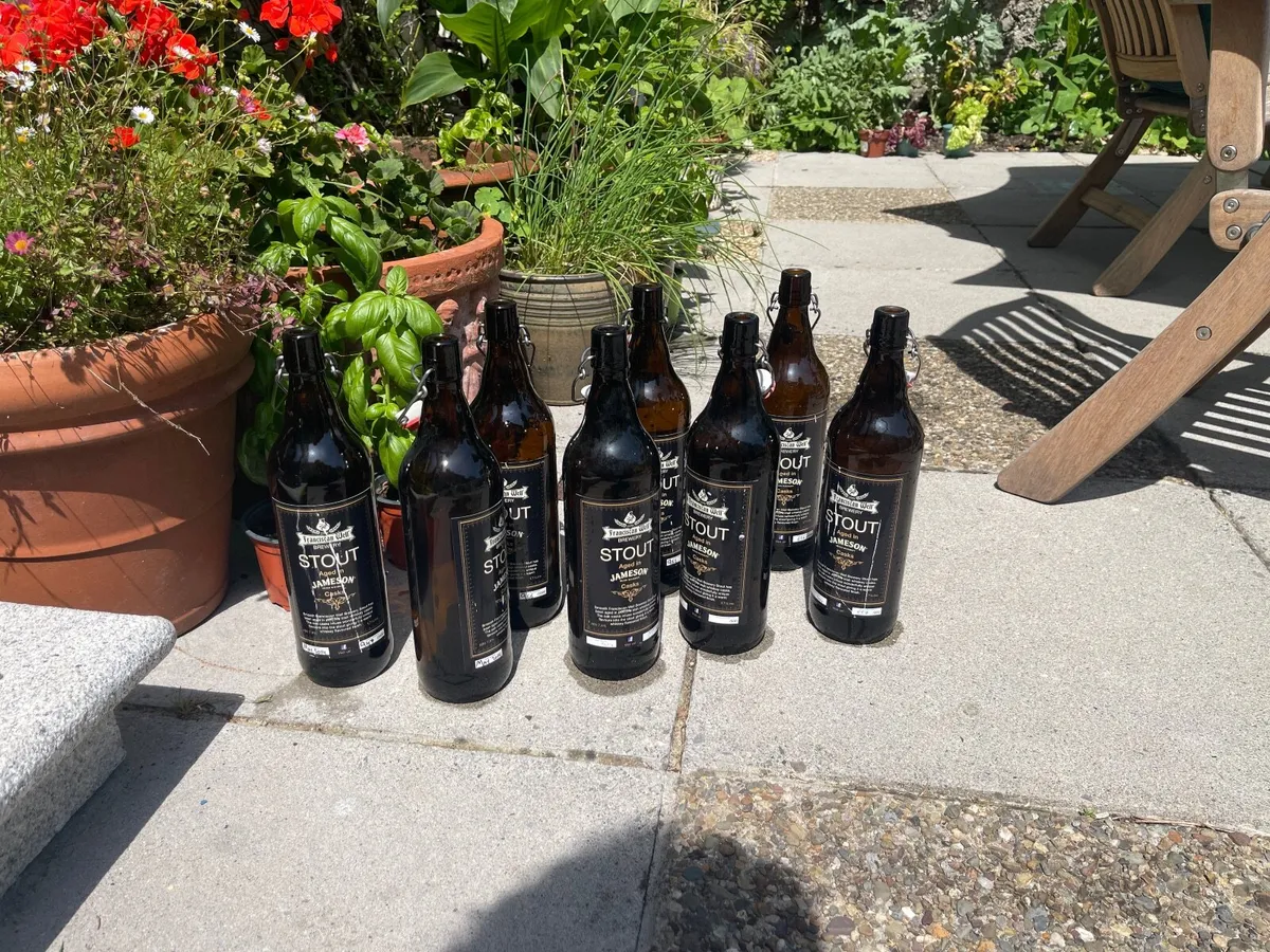 8 Empty beer bottles for home brewing