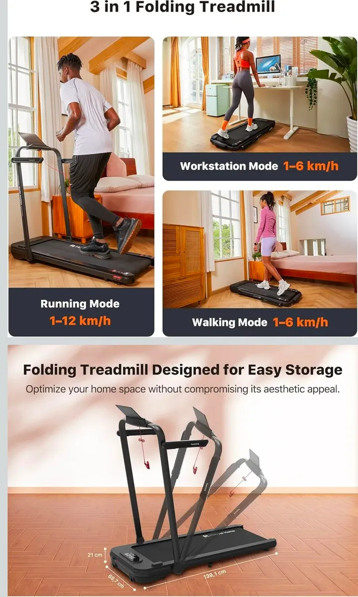 Foldable treadmill - Image 1