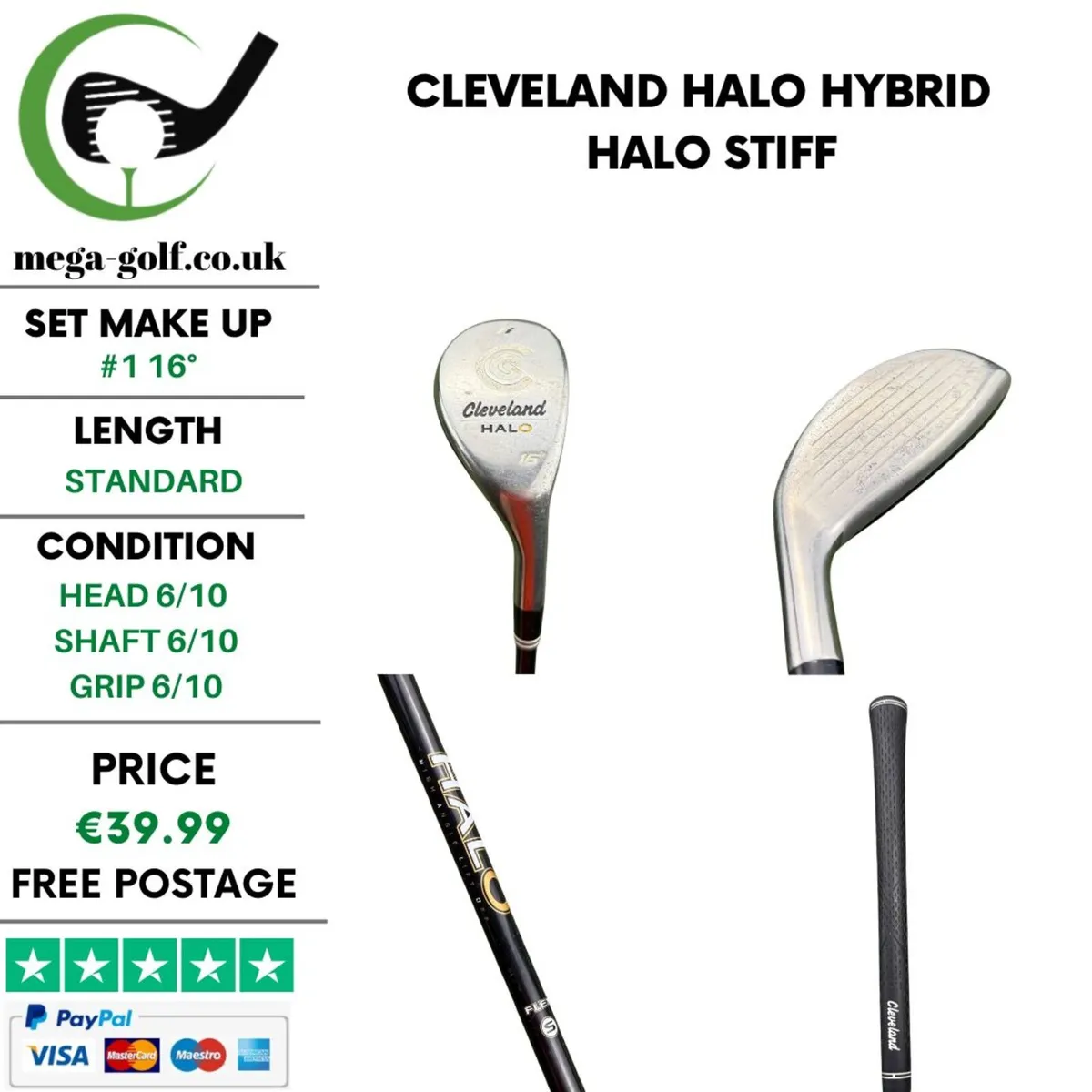Cleveland Halo Hybrid / #1 16° / Halo Stiff - Image 1
