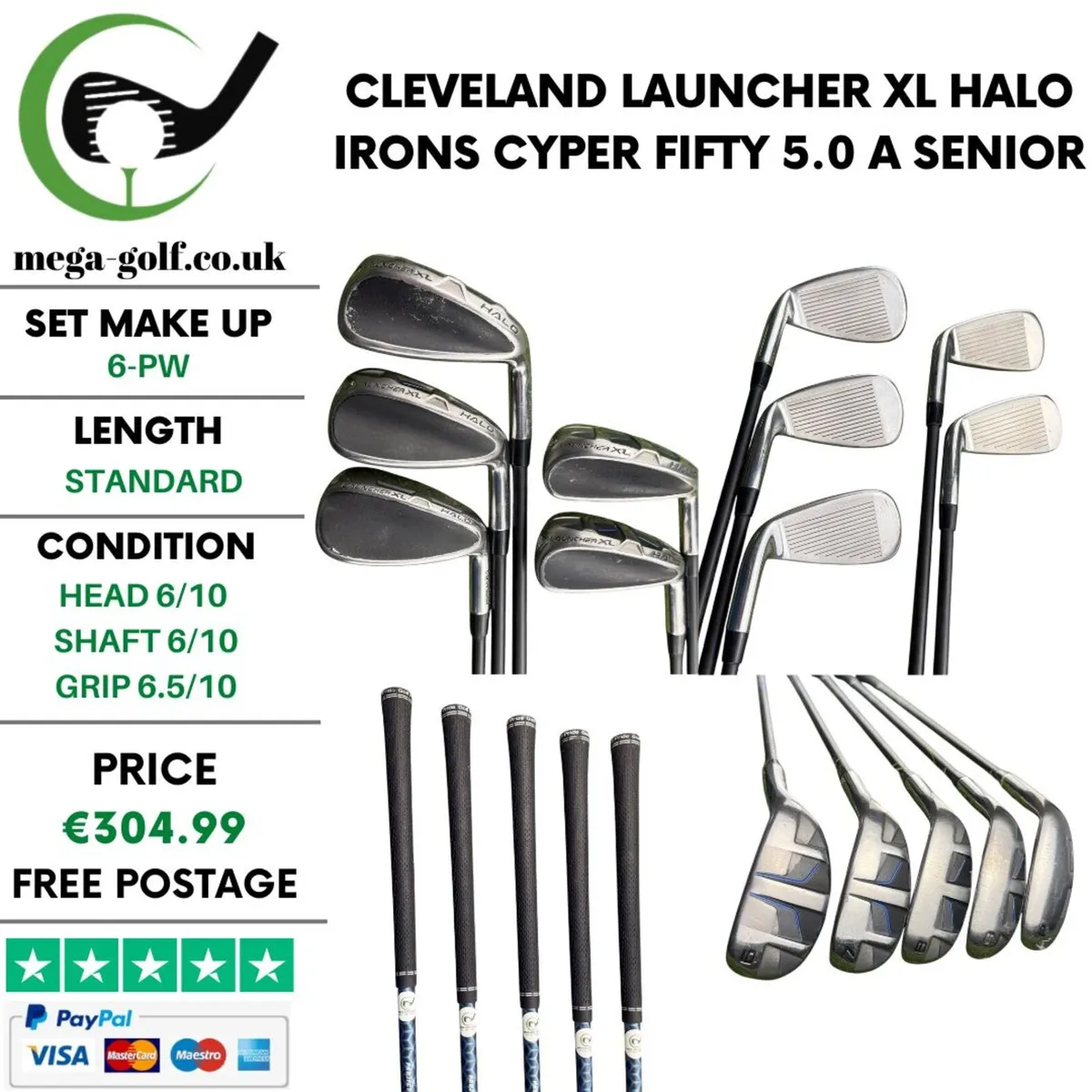 Cleveland Launcher XL Halo Irons / 6-Pw / Senior - Image 1